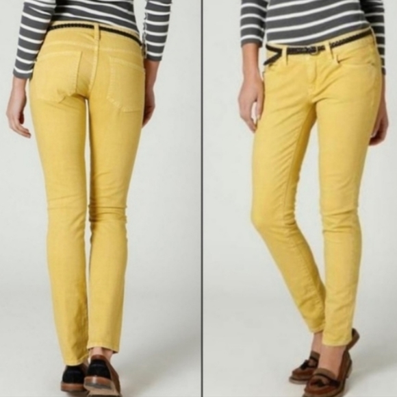 Pilcro and the Letterpress Denim - Pilcro & The Letterpress Yellow Stet Jeans